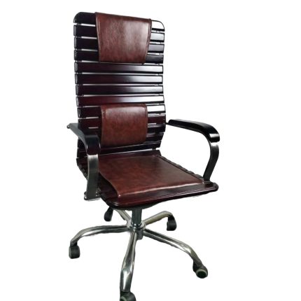 মগুনি কাঠের লেকার চেয়ার চকলেট কালার